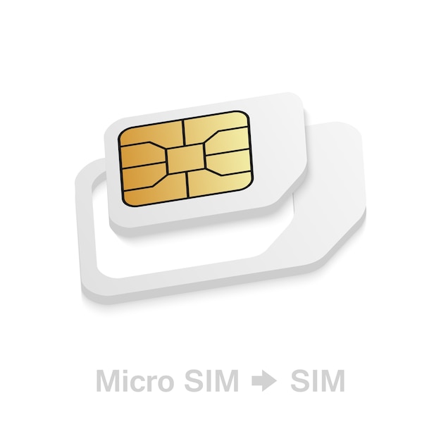 Realistic micro to standard sim card adapter