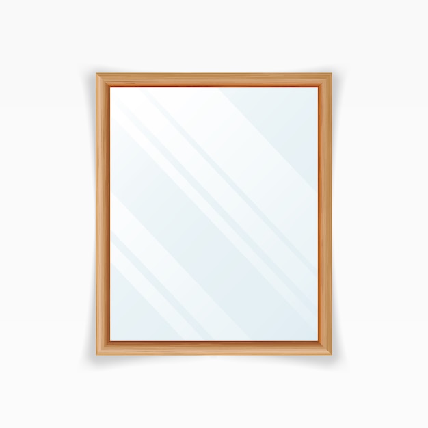 Realistic Mirrors Vector