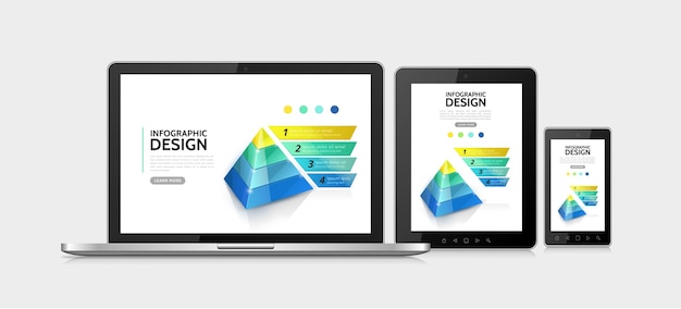 Concetto di elementi infografici moderni realistici