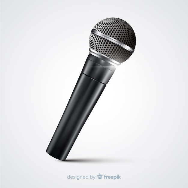 Realistic modern microphone