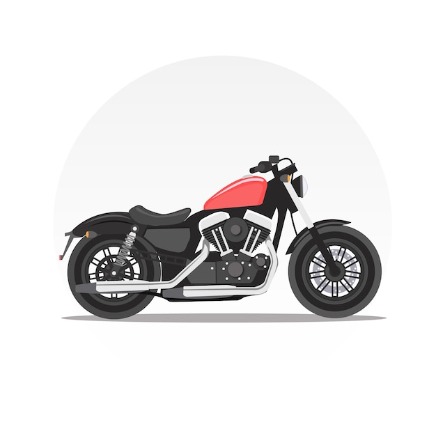 Vector realistic motorbike