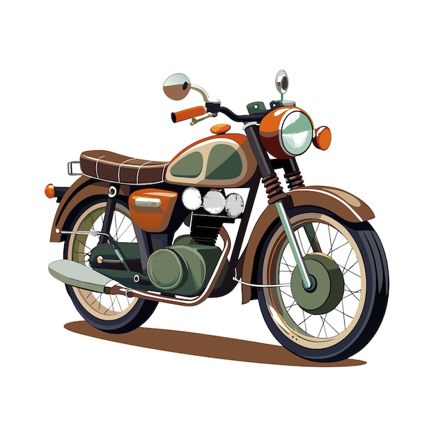 Realistic Motorcycle vector illustration concept