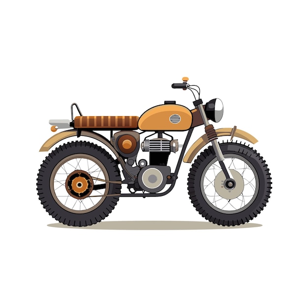 Realistic Motorcycle vector illustration concept