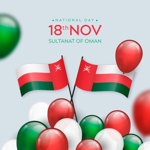 Realistic national day of oman