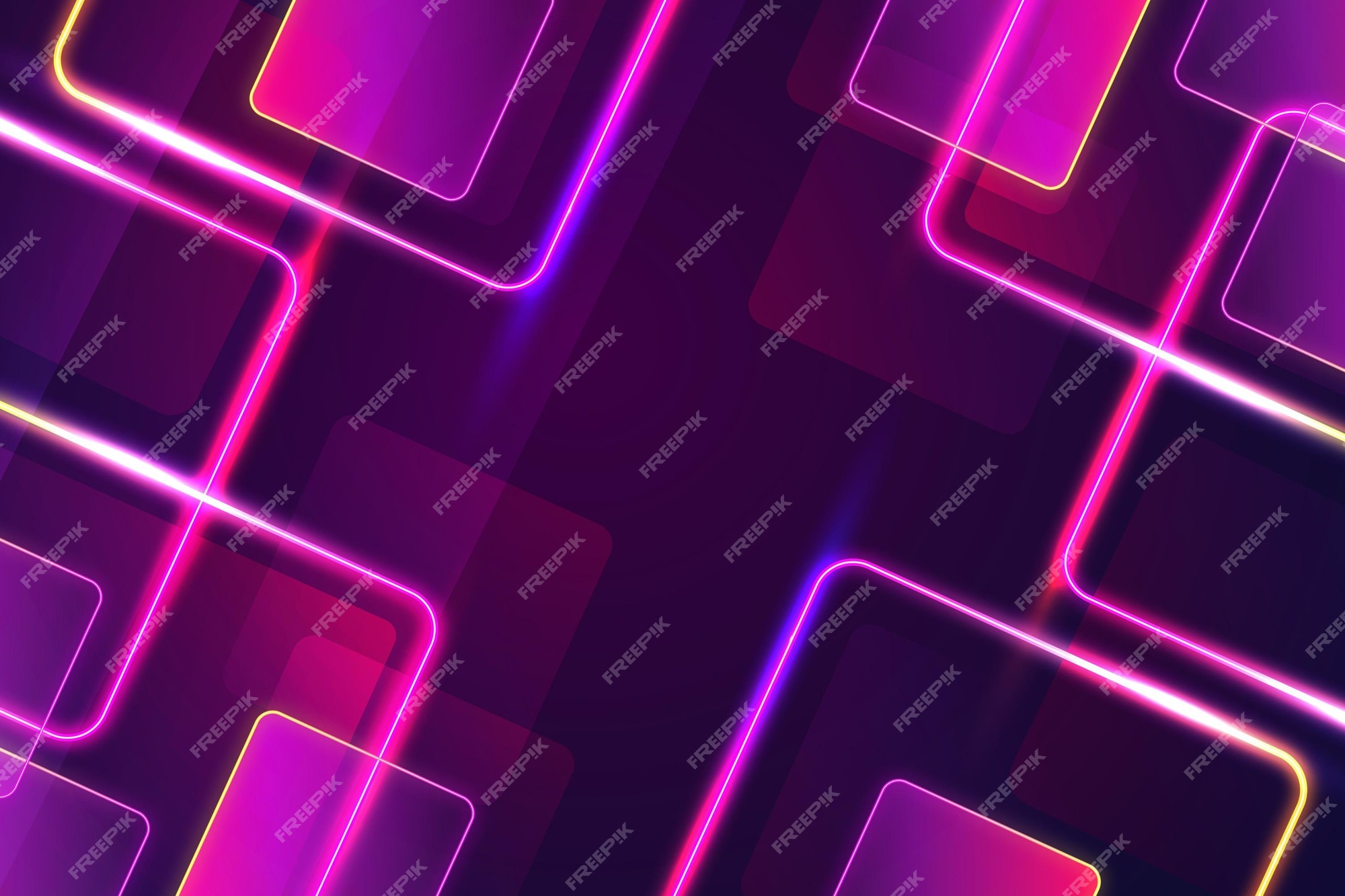 Premium Vector  Realistic neon lights background