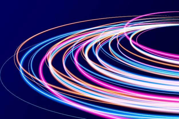 Vector realistic neon speed motion background