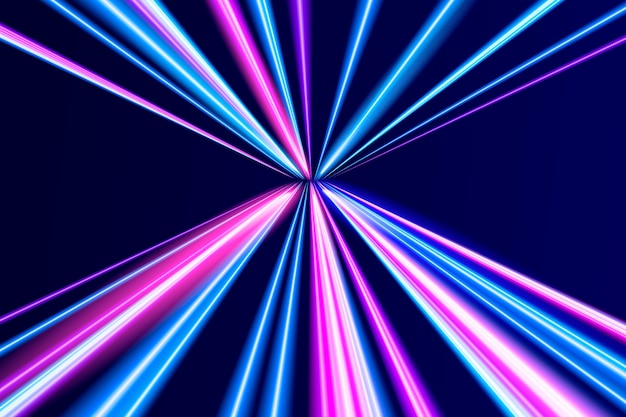 Premium Vector  Realistic neon lights background