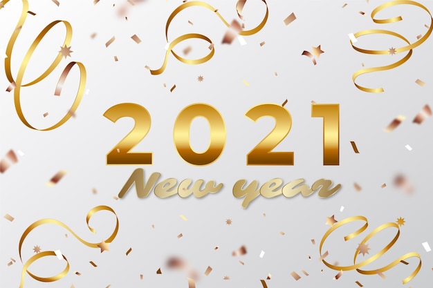 realistic new year background