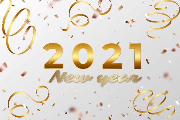 Vector realistic new year background