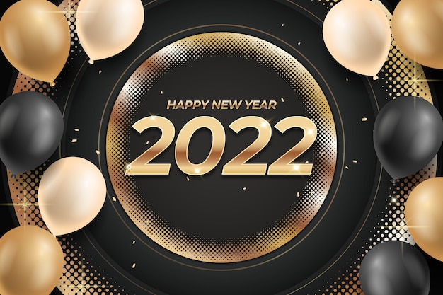 Vector realistic new year background