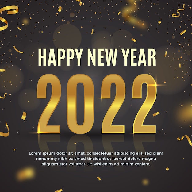 Vector realistic new year illustration