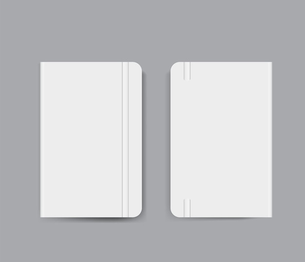 realistic notebook blank Design With Vector