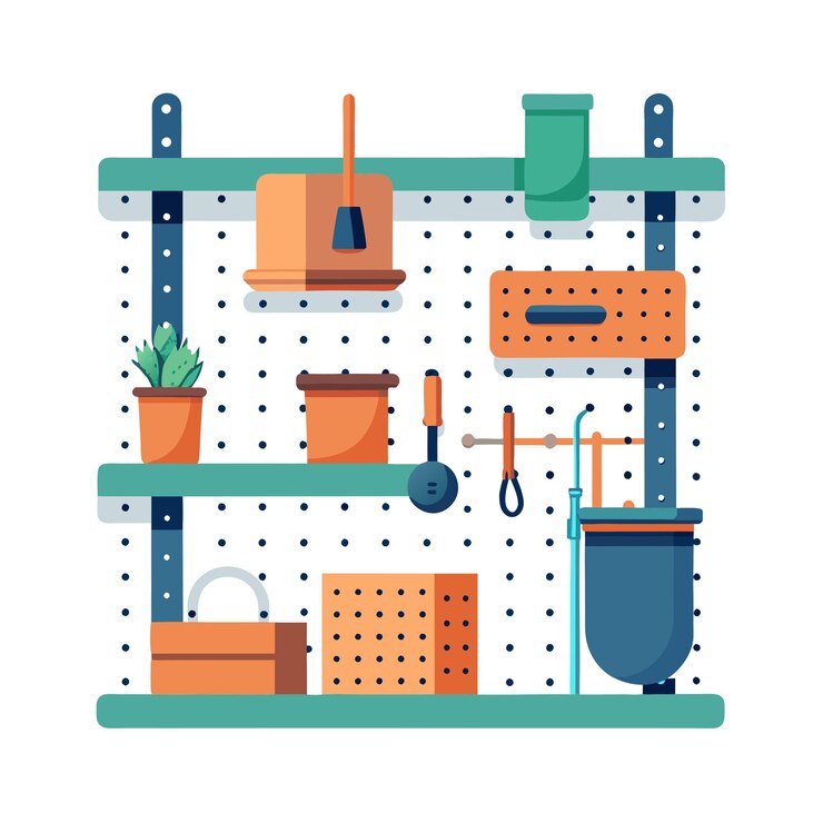 Vector realistic office and home furniture vector illustration