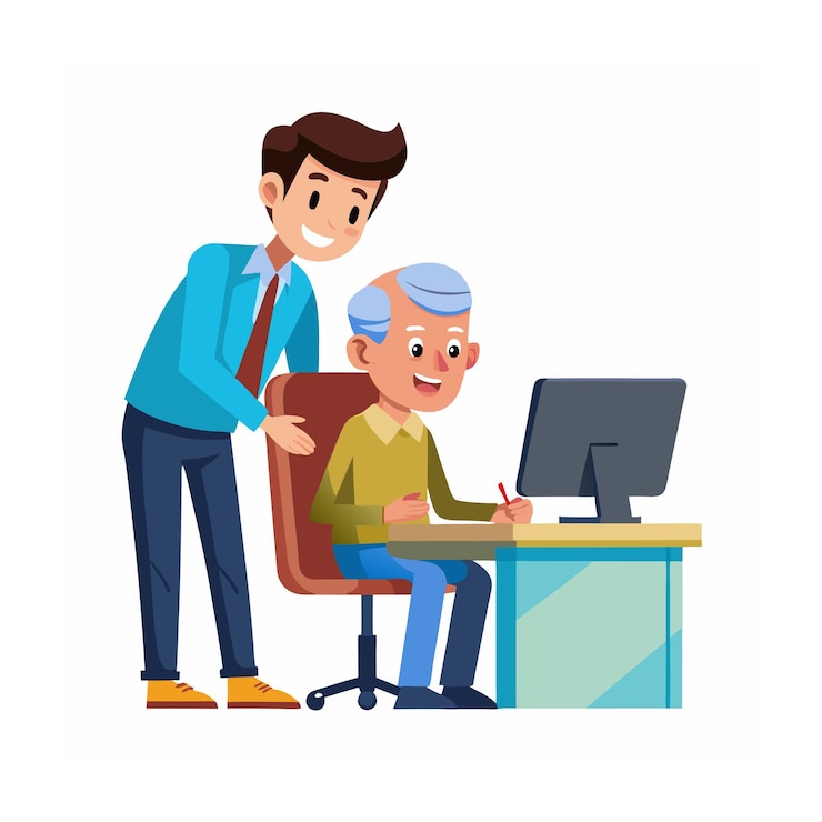 Vector realistic office moments vector illustration concepts
