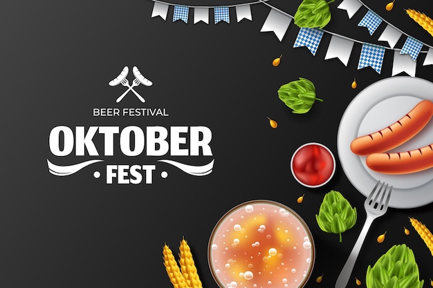 Sfondo realistico dell'oktoberfest