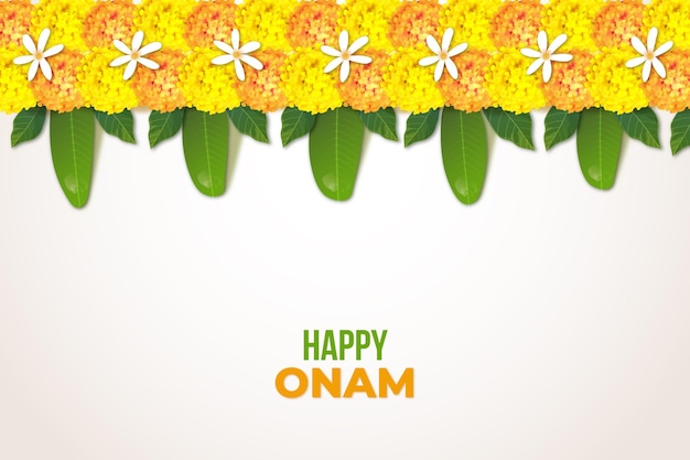 Vector realistic onam illustration