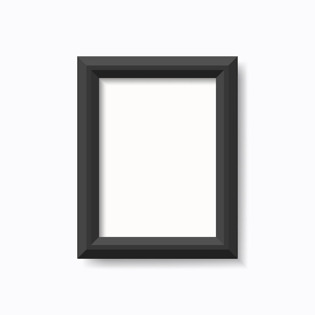 Realistic photo frame on a white background for presentations vector illustration