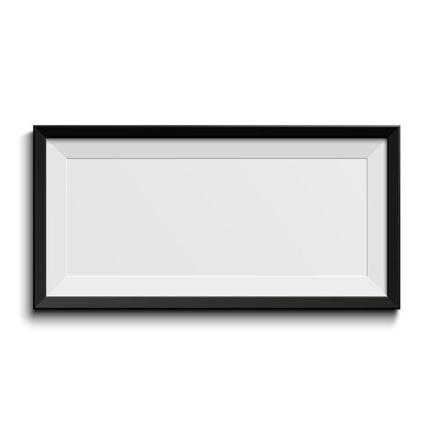 Vector realistic picture frame.   illustration.