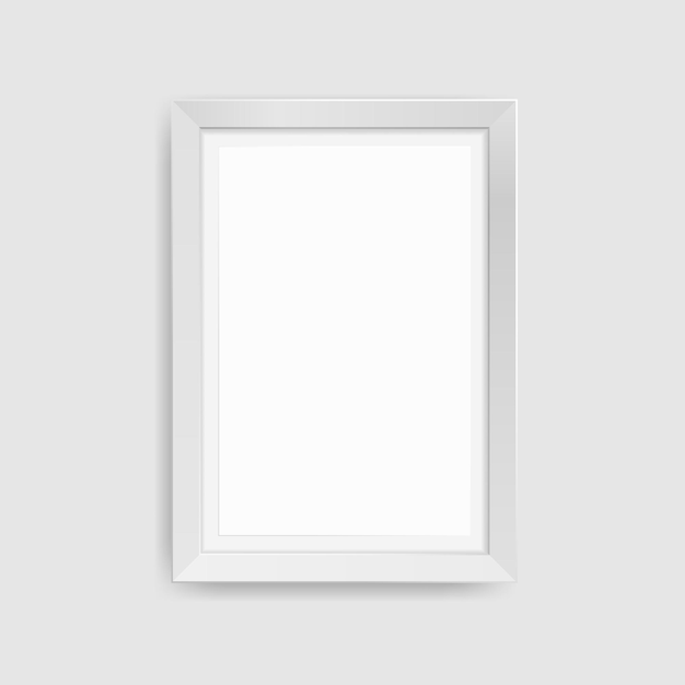 Realistic picture frame isolated