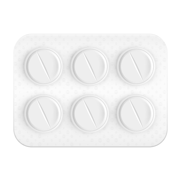 Vector realistic pills illustration isolated on background graphic concept for your design