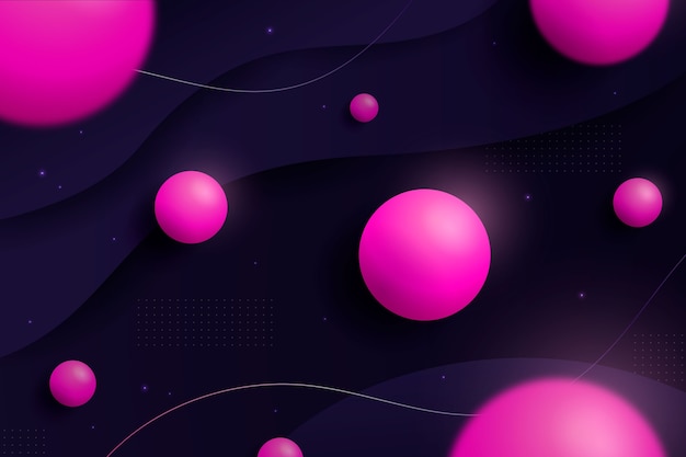 Vector realistic pink black background