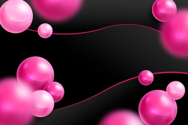 Realistic pink black background