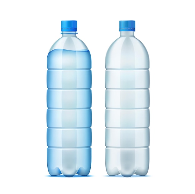 realistic plastic bottle for water delivery design