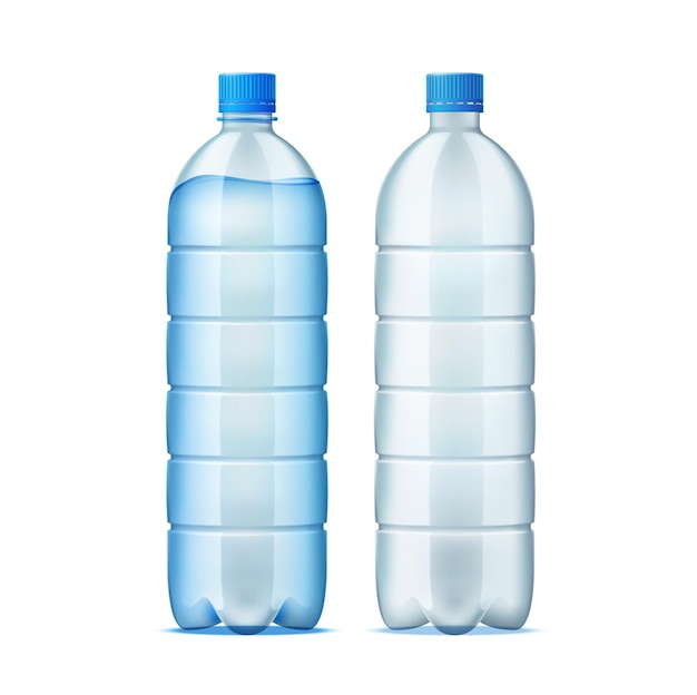 Realistic plastic bottle for water delivery design