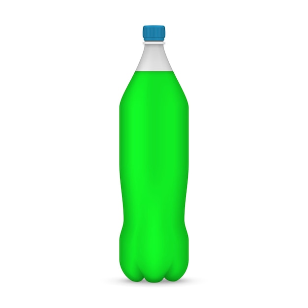 Реалистичная пластиковая бутылка