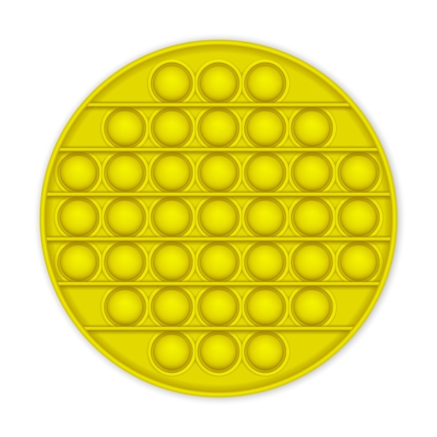 현실적인 팝 그것은 흰색 배경에 antistress 장난감 벡터 일러스트 레이 션 유행 장난감 만지작 거리다
