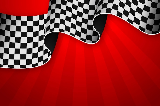 Vector realistic racing checkered flag background