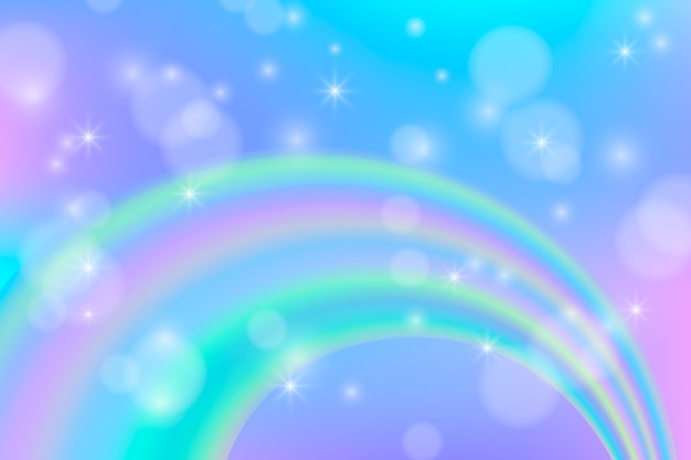 Realistic rainbow glitter background