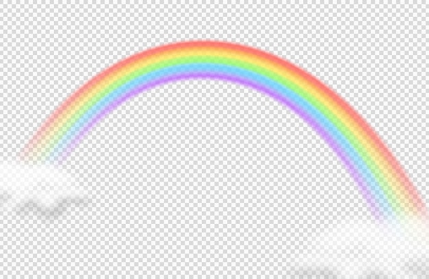 Vector realistic rainbow vector icon.