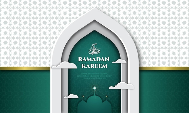 Realistic Ramadan Background