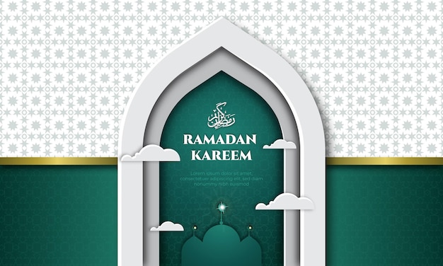 Realistic ramadan background