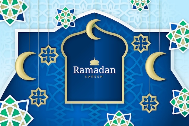 Realistico sfondo di ramadan