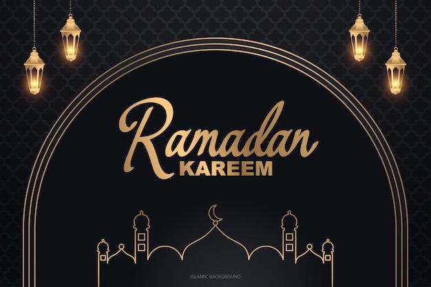 Vector realistic ramadan background