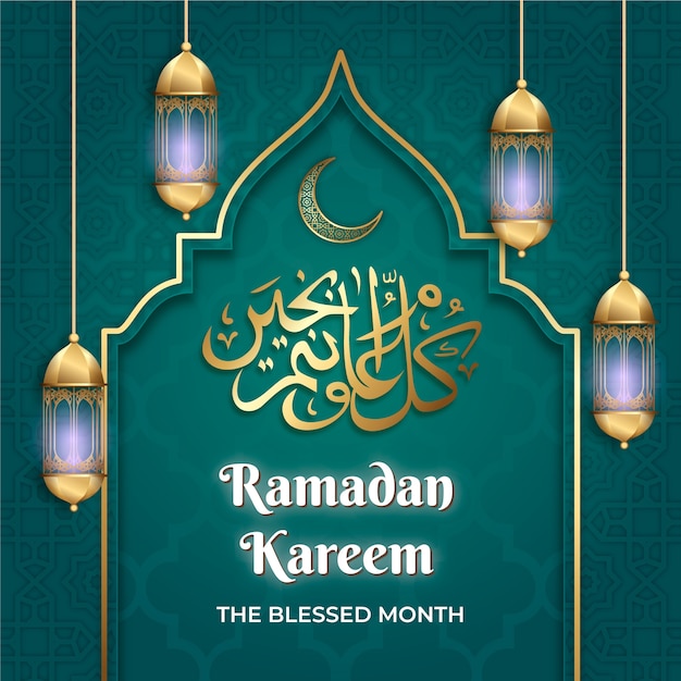 Vector realistic ramadan illustration