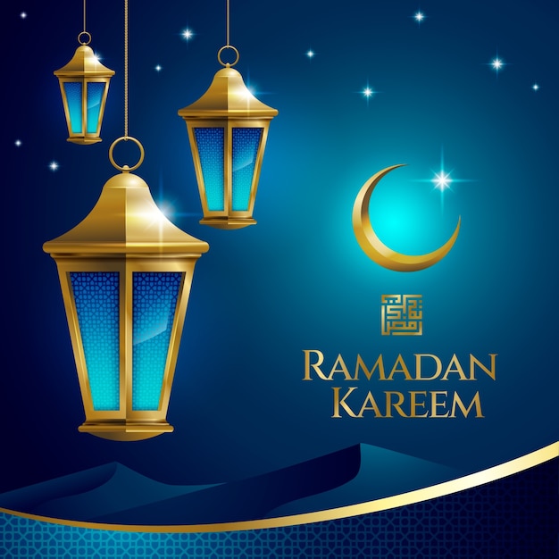 Vector realistic ramadan illustration