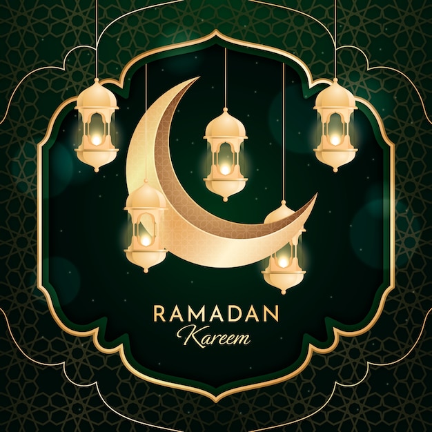 Illustrazione realistica del ramadan