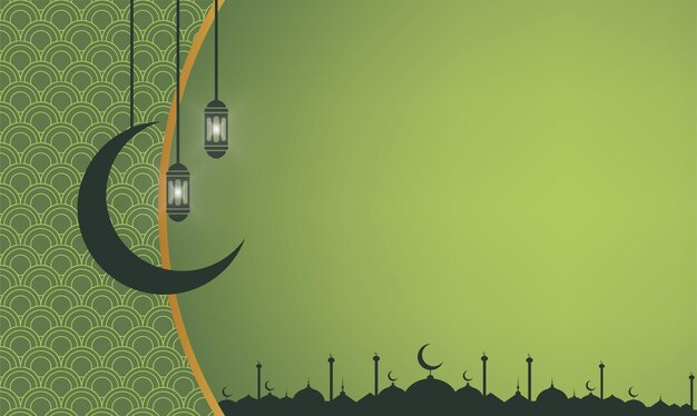 Vettore realistico ramadan kareem piatto eid alfitr illustrazione mubarak carta da parati hari raya aidilfitri vettore