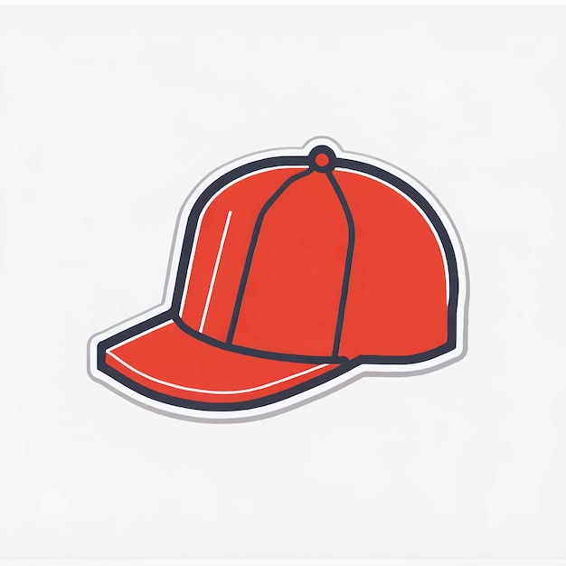 ベクトル 現実的な赤い帽子成人男性キャップ スポーツ制服帽子衣類ファッション ベクトル図