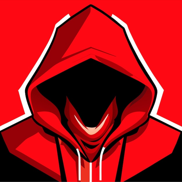 Realistic Red Hoodie Vector