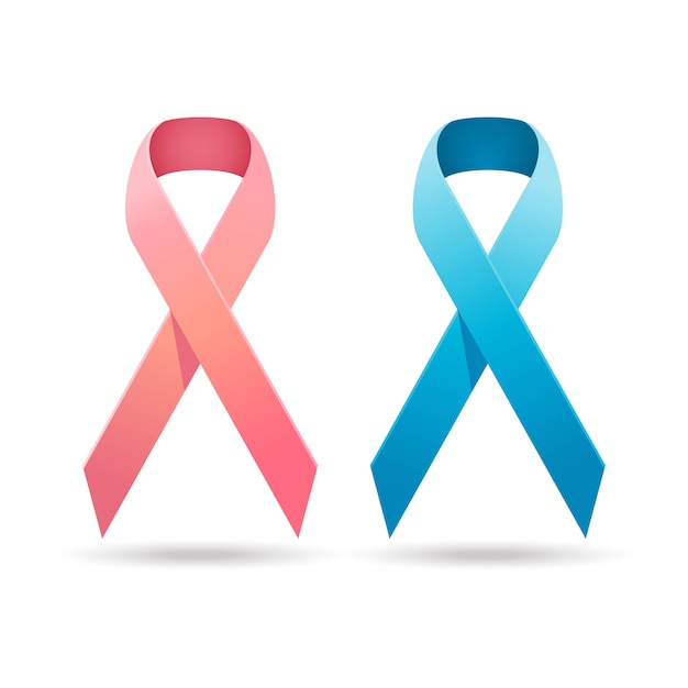 벡터 현실적인 리본 유방암 캠페인