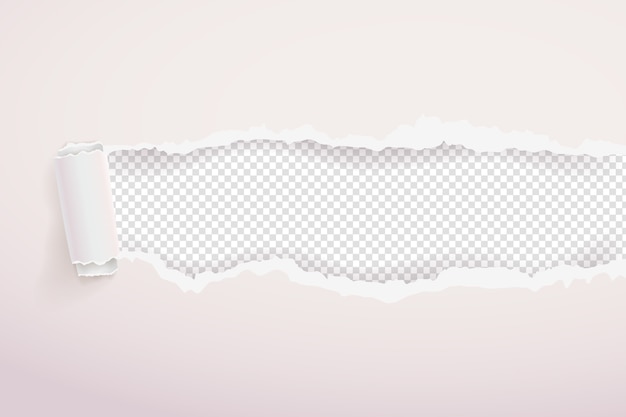 Realistic ripped torn paper background