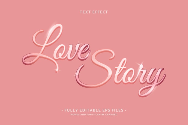 Realistic rose gold text effect