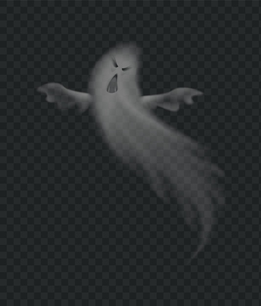 Realistic scary ghost