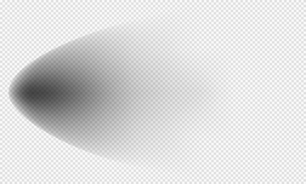 Realistic shadow with soft edges Vector shadow effect Transparent oval shadow