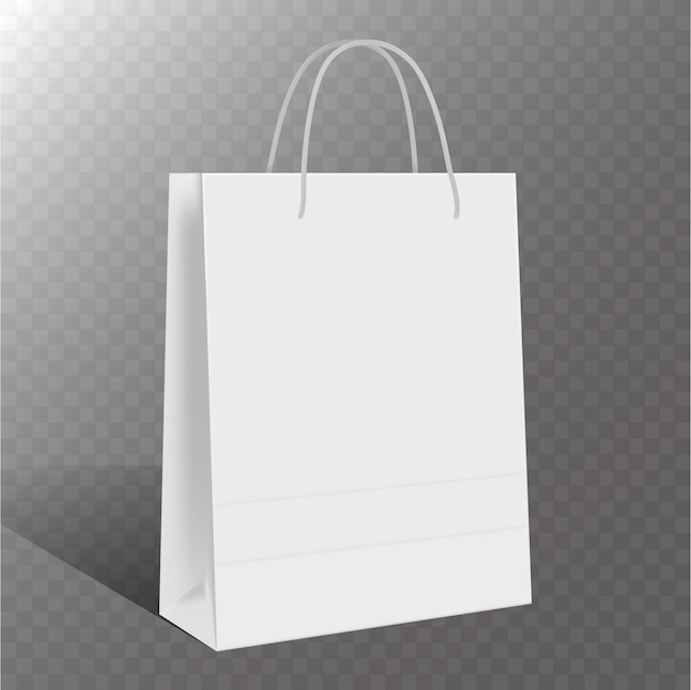 Vector realistic shopping bag or paper bag