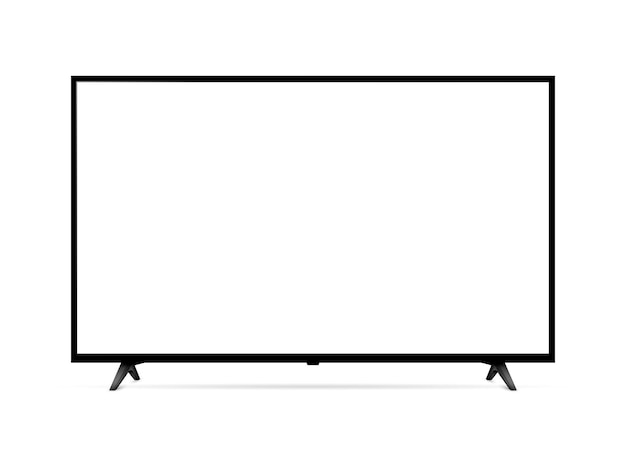 Vector realistic smart tv screen mock up